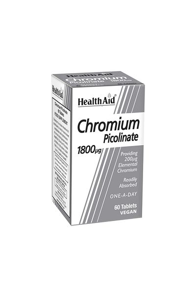 Health Aid Ha Chromium Picolinate 1800Ug Tabs 60'S