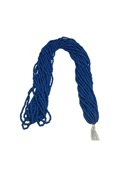 Bi hızlı Cam Kum Boncuk 11/0 Dizili Çek Boncuğu, Cezaevi Boncuğu, 2 mm Koyu Mavi