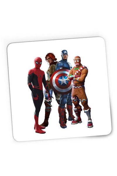 OEM Mousepad Gaming Witcher Spiderman Captain America Skin Battle Royale, 21x19 см