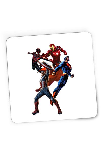 OEM Mousepad Gaming Captain America Shield Venom Superman Ironman, 21x19 см