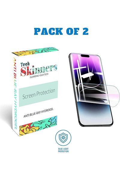 Generic Tech Skinners Hydrogel Anti Blue Light Anti-Blue Ray Screen Protector Pack Of Two, Case Friendly, An