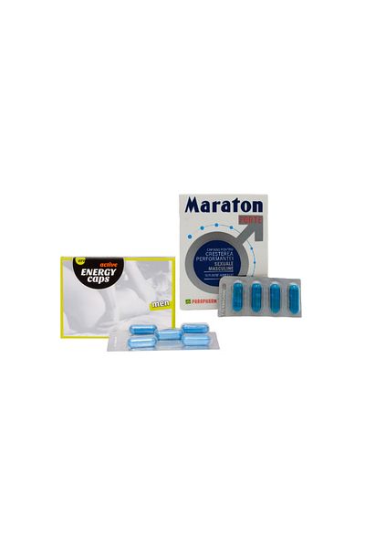 LOVENTA Male Vitality Package Active Energy Caps MAN and Marathon - 5energy+4maraton