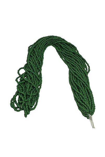 Bi hızlı Cam Kum Boncuk 11/0 Dizili Çek Boncuğu, Cezaevi Boncuğu, 2 mm Koyu Yeşil