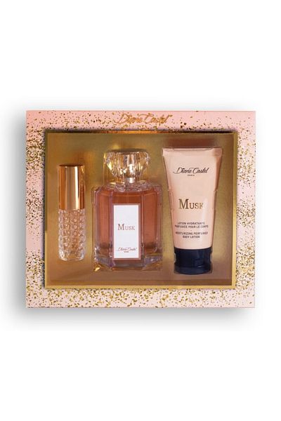 Diane Castel Gift set of 3 So Musk products, eau de parfum + shower gel + mini perfume