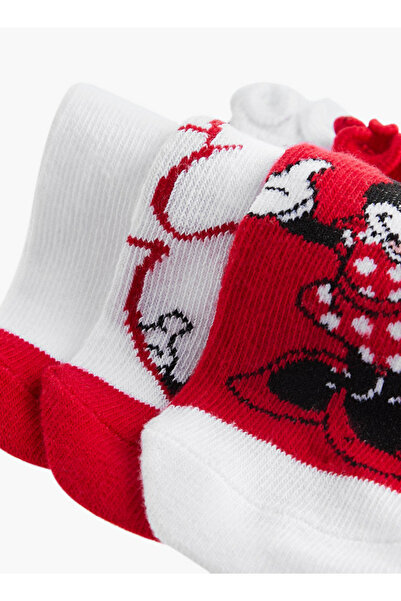 Disney Minnie Mouse Print Ankle Lenghth Socks - Set of 3