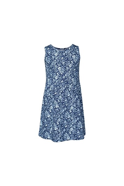 LOVETTI Midnight Garden Kız Çocuk Desen Kolsuz Elbise