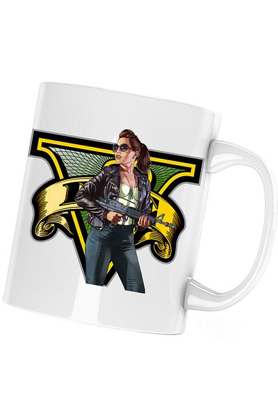 OEM Cana GTA Girl Minecraft, alba, 330 ml