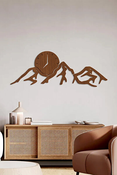acargrafik Dekoratif Ahşap Duvar Saati