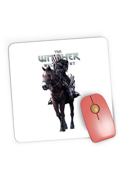 OEM Mousepad Gaming Witcher Horse Logo Gameplay Mythology, 21x19 см