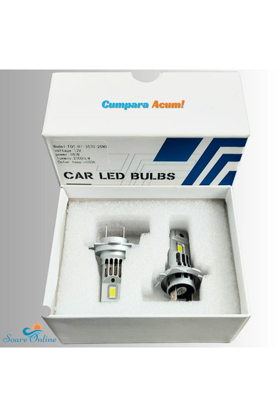 SOARE Car LED bulbs H7 180W 6000k 20000 LM 1 to 1 with halogen 12V