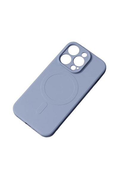 Hurtel Carcasă din silicon cu MagSafe pentru iPhone 15, gri