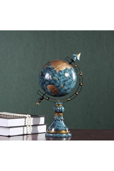 BLA BLA FOAM Glob, Statuie Ornament de arta, din rasina pentru decor, Figurina de arta 40x20 cm