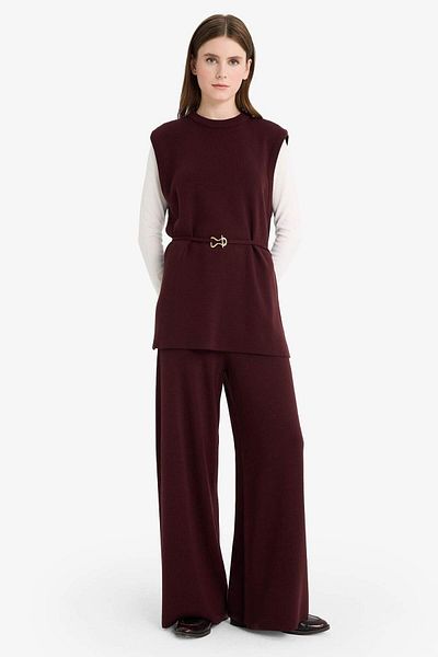 DeFacto Relax Fit Wide Leg Pants V0088Az25Wn