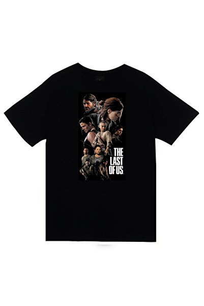 fame-stoned The Last of Us – Ellie & Joel Printed Unisex 100% βαμβακερό μαύρο...