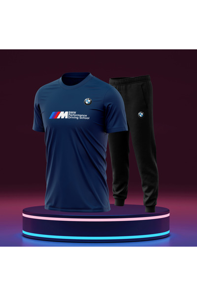 Bulvar Lee Ανδρικό σετ αθλητικής φόρμας BMW με τύπωμα με λαιμόκοψη / Αυτοκίνητο