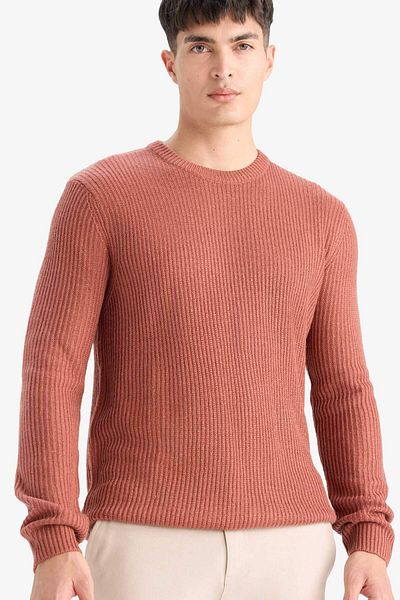 DeFacto Standard Fit Crew Neck Sweater Sweater C8814Ax25Wn