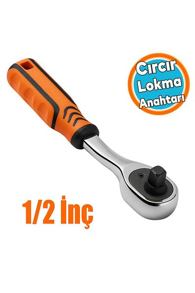NZB Ratchet Sleeve Socket Wrench Professional 1/2'' Ergonomic Anti-Slip Handle Durable Chrome Plated