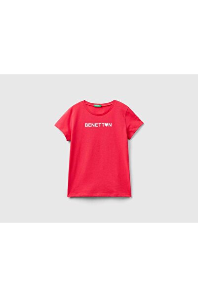United Colors of Benetton تي شيرت أطفالي بأكمام قصيرة مصنوع من القطن بنسبة 10...