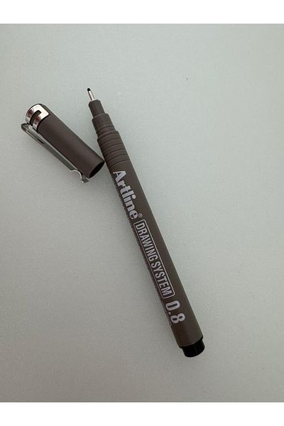 artline Drawing Pen 0.2 - 0.4 - 0.6 - 0.8 mm Black (4 Pcs)