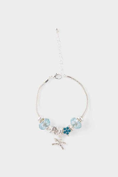 DeFacto Women's Charm Silver Bracelet F6222Axns