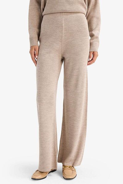 DeFacto Wide Leg Wide Leg Loose Knitwear Trousers F2918Ax25Au