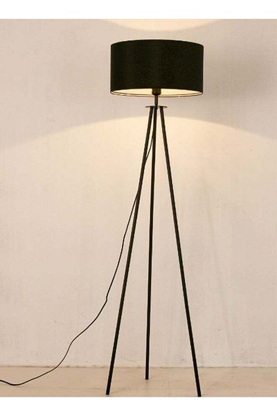 Generic DIDA Floor Lamp, Tripod Black Floor Lamp, 3 Colors Brightness Led Lamp, Vertical Bedside Ambient Lam