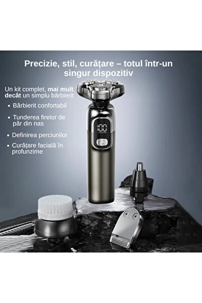 A ATAB Επαγγελματική ξυριστική μηχανή, οθόνη LED, φόρτιση Type-C, γρήγορη φόρτιση, 800 mAh