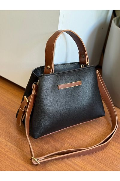 Bagnest Useful Women's Hand and Shoulder Bag with Slats on the Front