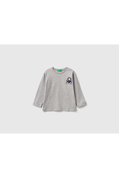 United Colors of Benetton Organic Cotton Long Sleeve Kids' T-Shirt
