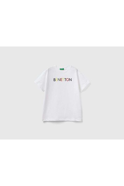 United Colors of Benetton تي شيرت للأطفال مصنوع من القطن العضوي بنسبة 100%