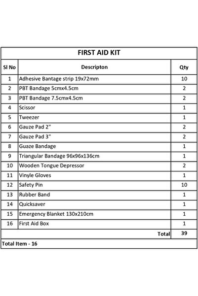 Yuwell YU WELL First Aid Kit for Home Car Office Camping Travel Emergency First Aid Kit for 15 People