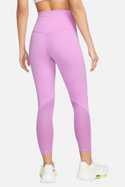 Nike One Dri Fit High Rise 7/8 Lungime Leggings de antrenament pentru femei, cu 2 buzunare, violet