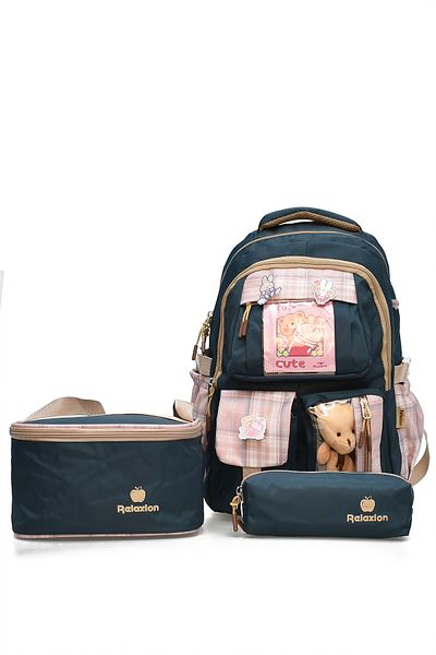 ELATAE Set of 3 Primary School Bags School Bag & Thermal Lunch Bag & Pen Holder 1395