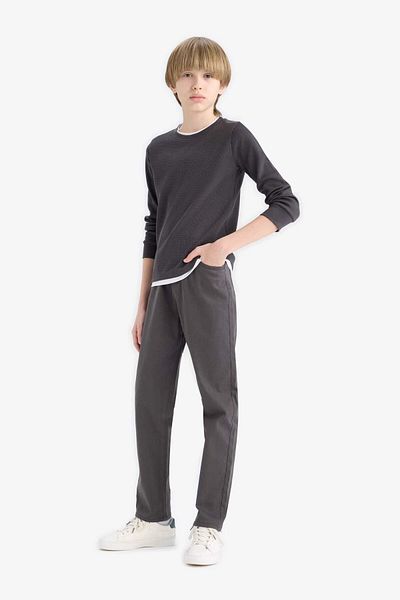 DeFacto Boy's Straight Leg Gabardine Trousers U3254A625Au