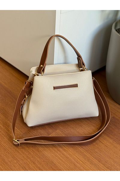 Bagnest Useful Women's Hand and Shoulder Bag with Slats on the Front