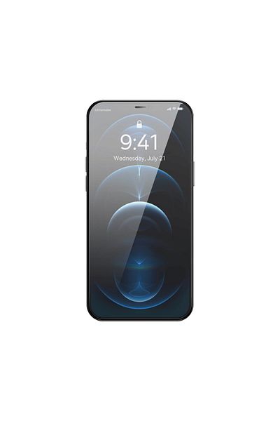 Baseus Szkło hartowane do iPhone 12 Pro Max z osłoną na głośnik 0.4mm ZESTAW