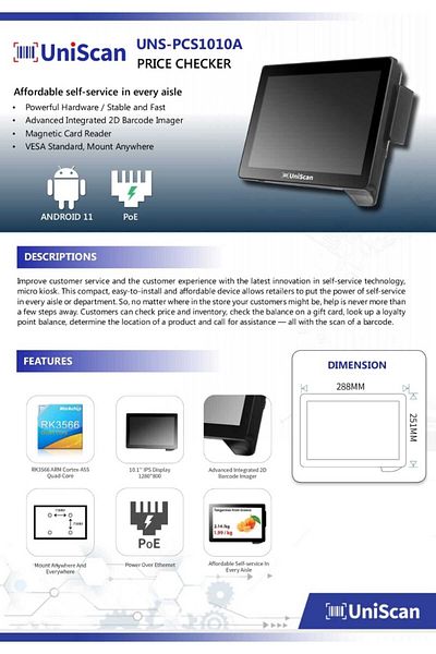 Uniscan Uns-usican cash register