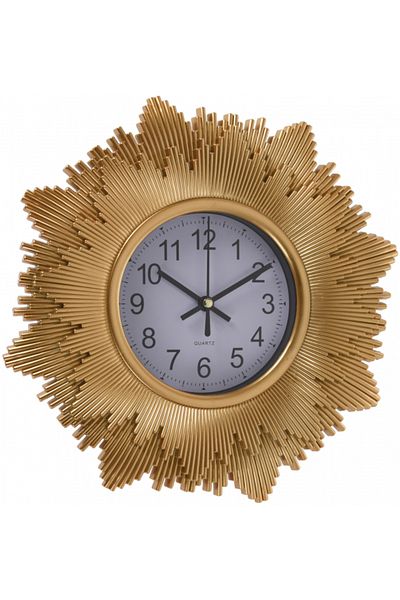 Koopman Decorative Golden Wall Clock