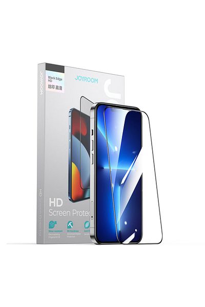 Joyroom Szkło hartowane do iPhone 14 Plus na cały ekran z ramką przezroczysty Knight 2.5D TG