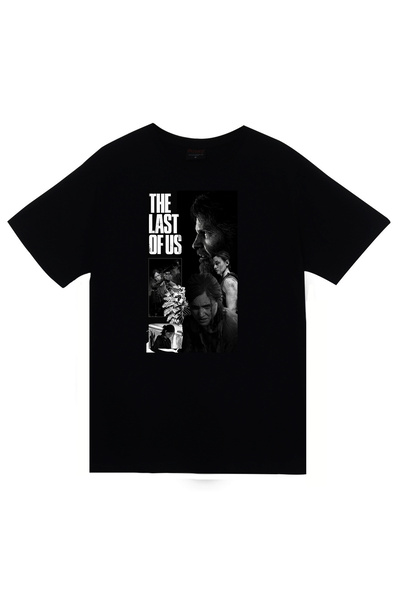 fame-stoned The Last of Us – Tricou negru unisex 100% bumbac cu imprimeu Elli...