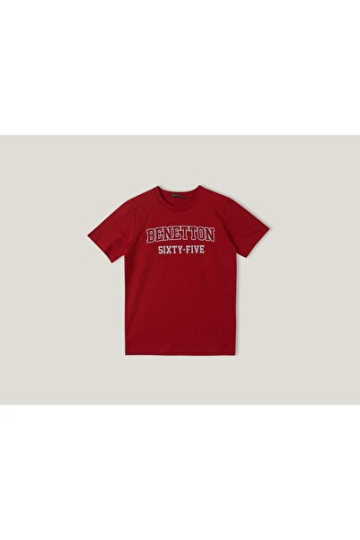 United Colors of Benetton 100% Cotton Short Sleeve Kids' T-Shirt with Logo