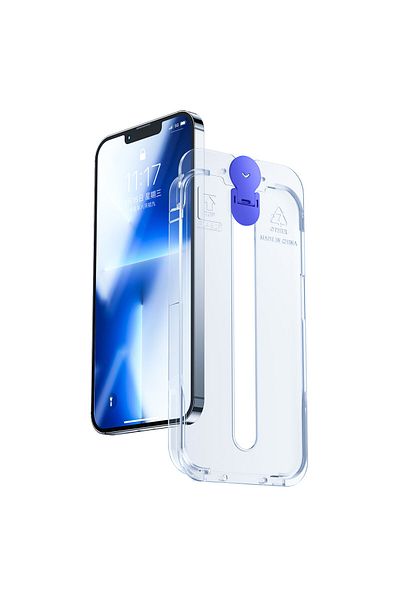 Joyroom Szkło hartowane do iPhone 14 Pro Max z zestawem montażowym przezroczysty Knight