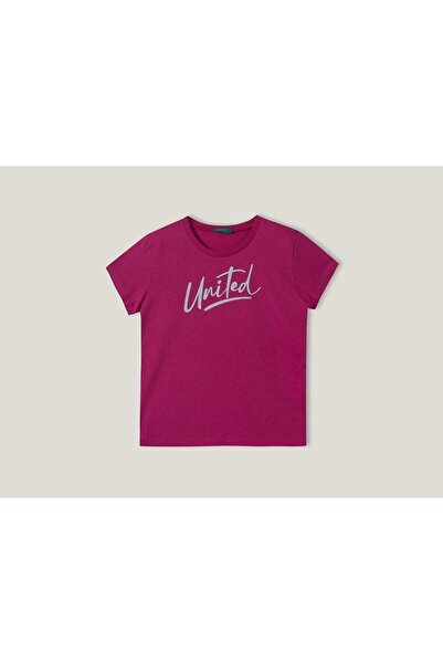 United Colors of Benetton 100% Cotton T-Shirt with Kids' Logo