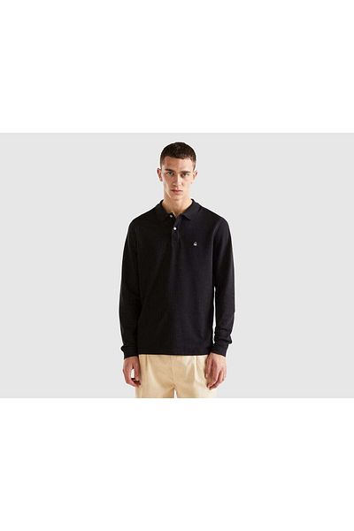 United Colors of Benetton Men's Long Sleeve Youth Polo Shirt
