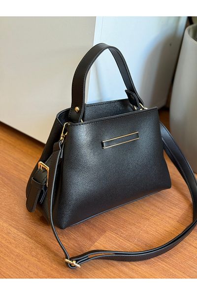 Bagnest Useful Women's Hand and Shoulder Bag with Slats on the Front