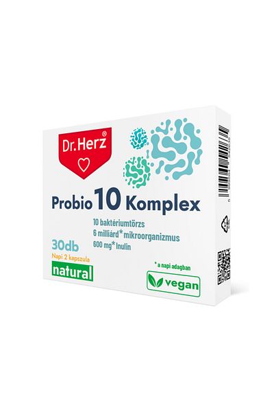 Dr Herz Capsule vegane pentru digestie 10 probiotice Dr Herz 30 buc