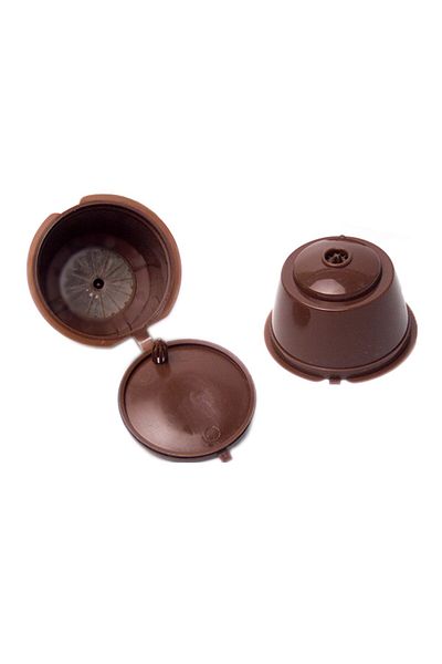 Aptel Set 5 capsule cafea, reutilizabile, compatibile cu Dolce Gusto, maro
