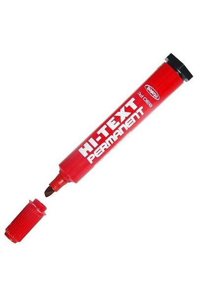 Ledarmy Hi-Text 830Pc Red Felt Tip Marker 12 Pack Writing & Drawing Pen