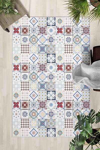 Monnhein Covor lavabil cu bază anti-alunecare – Covor modern cu imprimare dig...