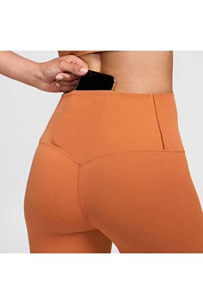 Nike Dri Fit Zenvy Gentle Support High Waisted 7/8 Leggings Kadın Yüksek Bel İç Cepli Spor Tayt Kire